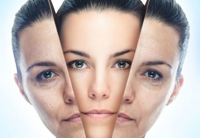 عملية تنظيف بشرة الوجه من التغيرات المرتبطة بالعمر